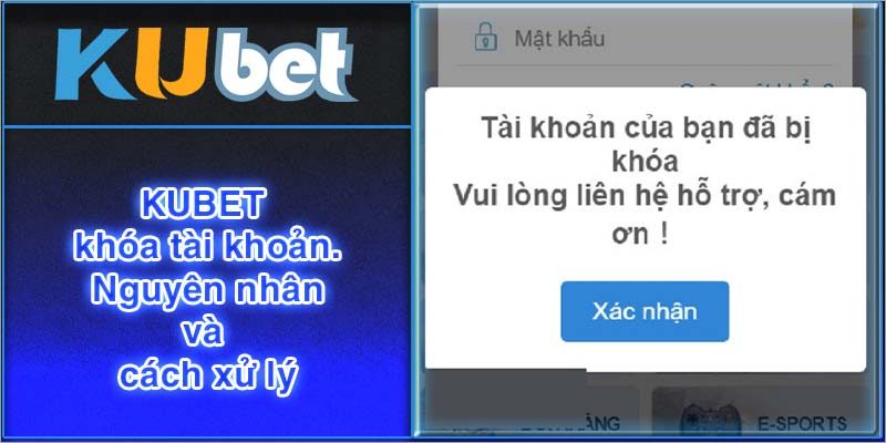 Kubet khóa tài khoản