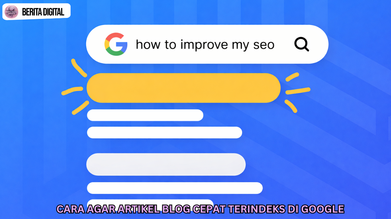 Cara Agar Artikel Blog Cepat Terindeks di Google