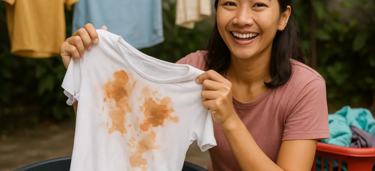Tips Membersihkan Noda Baju Paling Membandel